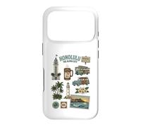 Honolulu Waikiki District Aloha City Hawaii Tropical Travel Case for iPhone 17 Pro