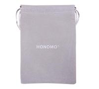 HONOMO Grey Velvet Drawstring Bag 4.7x6.7 inch - Reusable Storage Velvet Pouch, Gift Bag Organizer for Accessories, Cables, Small Tech & Travel Essentials