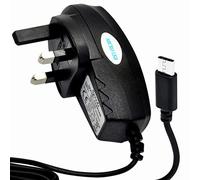 Honor 20 Lite Charger UK 3 Pin Mains Wall Plug Micro USB Charger for Honor 20 Lite (Micro Mains Charger) (Black)
