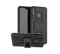 Honor 8X Case, Claelech Dual Layer Shockproof Protective Case with Kickstand Bracket Heavy Duty Hybrid Cover for Huawei Honor 8X (Black)