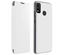 Honor 9X Lite Back Cover with Wallet with stand Function - White