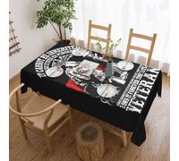 Honor All The Veterans Tablecloth for Dining Room Kitchen Birthday Party Decorations for Dining Table Buffet Parties Patio Camping Cover 54"X72"