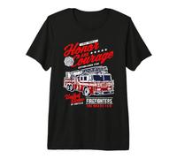 Honor and Courage Firefighter Fire Dept. Fire Truck Design Premium T-Shirt