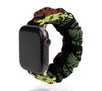 Honor And Respect Senegal Flag Funny Scrunchie Watch Band Elastic Soft Sport Strap Compatible with IWatch 42mm/44mm