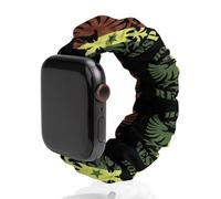 Honor And Respect Senegal Flag Funny Scrunchie Watch Band Elastic Soft Sport Strap Compatible with IWatch 42mm/44mm