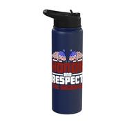 Honor and Respect The Sacrifice Memorial Day Stainless Steel Insulated Water Bottle