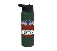 Honor and Respect The Sacrifice Memorial Day Stainless Steel Insulated Water Bottle