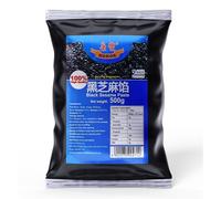 Honor Assorted Paste | Authentic Sweet Filling for Mooncakes, Pastries & Desserts | 400g-500g (Black Sesame Paste 500g)