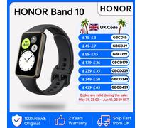HONOR Band 10,Smartwatch,1.57-inch AMOLED Screen, Curved Edge Design, Morning Health, 14 Days Battery Life,iOS & Android,Black black