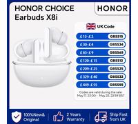 HONOR CHOICE Earbuds X8i,12mm Strong-magnet Driver,44 Hours Playback,Intelligent Deep Noise Cancellation 3.0,Wireless Earbuds WHITE