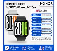 HONOR CHOICE Watch 2 Pro,Global Version Smartwatch, 1.97" Thin Bezel AMOLED Screen,120 Sport Modes, HONOR CHOICE INFOWEAR Watch 2 Pro WHITE