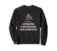 Honor Courage Sacrifice Firefighter Helmet Fireman Gift Sweatshirt