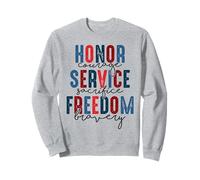Honor Courage Service Sacrifice Freedom Bravery Veterans Day Sweatshirt