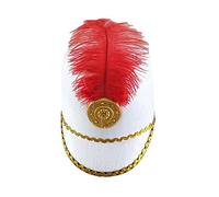 Honor Guard Knight Hat For Men Elegant Adult Felt Knight Hat With Feather Decors Taking Photo Supplies Costume Headpiece Feather Performance Elegant Headgear