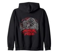 Honor Has A Price Berserker Wolf Viking Zip Hoodie