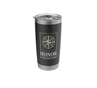 Honor is The only Rank Freemason Compass Emblem Stainless Steel Insulated Tumbler