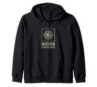 Honor is the only rank freemason compass emblem Zip Hoodie