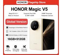 HONOR Magic V5 16GB+512GB Global Version 5G Smartphone 120Hz Foldable OLED Screen Snapdragon 8 Elite 5820mAh 66W SuperCharge NFC Black