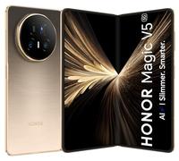 HONOR Magic V5 5G AI Foldable Phone, Sim Free, 8.8mm Folding Screen Smartphone, 5690mAh All-Day Battery, 16GB+512GB, Snapdragon® 8 Elite Mobile Platform, Eye Comfort Display, Dual SIM, Android 15,Gold