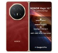HONOR Magic V6 Foldable Smartphone | Snapdragon 8 Elite | 16GB RAM | 512GB Storage | Slim Design | 27 Months UK Warranty (Red)