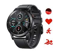 HONOR Magic Watch 2 46mm Smart Watch Activity Tracker Fitness Heart Rate Monitor SpO2 14 Days Standby Built-in Micro Speaker, GPS, 15 Fitness Modes, for Android, 5 ATM (Black)