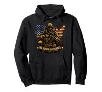 Honor Our Heroes Design Patriotic Tribute Artwork Pullover Hoodie