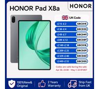 HONOR Pad X8a, 11-Inch Wi-Fi Tablet, 64GB Storage, 8300mAh Battery, Quad-speaker, Slim Metal Design, Android 14, Space Grey-New