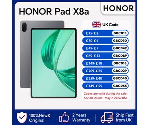 HONOR Pad X8a,EU Version,11-inch High Refresh Rate Eye Comfort Display,8300mAh Battery,Quad-speaker,HONOR WIFI Tablet Grey