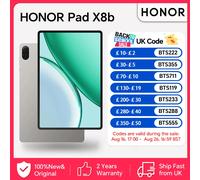 HONOR Pad X8b WiFi Tablet, 11Inch FHD 90Hz Eye Comfort Display, 4GB RAM + 128GB Storage (Expandable up to 2TB), 10100mAh Battery, Quad Speakers, 15W Fast Charging, Metal Body, Space Grey