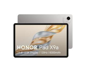 HONOR Pad X9a, 11.5″ 120Hz 2.5K HONOR Fullview Display,128GB Storage, 8300mAh Battery, Slim Metal Body, Four Speakers,Android 15,Gray-New