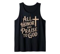 Honor Praise God Baptism Bible Worship Baptized Christian Tank Top