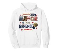 Honor Remember Fallen Heroes Memorial Day Patriotic Veteran Pullover Hoodie