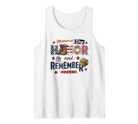 Honor Remember Fallen Heroes Memorial Day Patriotic Veteran Tank Top