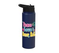 Honor Roll Recognition - Peace Love & Honor Roll Stainless Steel Insulated Water Bottle
