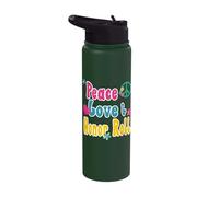 Honor Roll Recognition - Peace Love & Honor Roll Stainless Steel Insulated Water Bottle