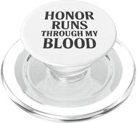 Honor Runs Through My Blood. Vintage Military Style. PopSockets PopGrip for MagSafe
