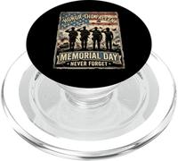 Honor The Fallen Brave Heroes Memorial Day Tribute US flag PopSockets PopGrip for MagSafe