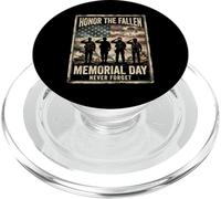Honor The Fallen Memorial Day Never Forget Veterans Tribute PopSockets PopGrip for MagSafe