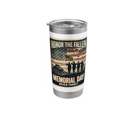 Honor The Fallen Memorial Day Never Forget Veterans Tribute Stainless Steel Insulated Tumbler