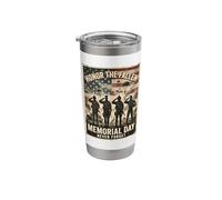 Honor The Fallen Memorial Day Never Forget Veterans Tribute Stainless Steel Insulated Tumbler