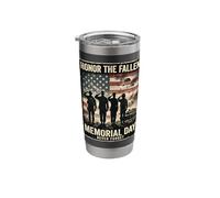 Honor The Fallen Memorial Day Never Forget Veterans Tribute Stainless Steel Insulated Tumbler