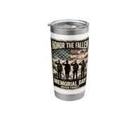 Honor The Fallen Memorial Day Never Forget Veterans Tribute Stainless Steel Insulated Tumbler