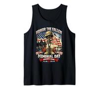 Honor The Fallen Memorial Day Patriotic Veteran Tank Top