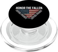 Honor the Fallen Never Forget Distressed American Flag PopSockets PopGrip for MagSafe