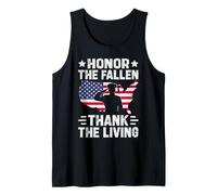 Honor The Fallen Thank The Living American Flag Veteran Tank Top