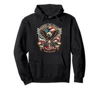 Honor The Fallen Thank The Living Eagle Memorial Day Pullover Hoodie