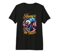 Honor The Fallen Thank The Living Memorial Day Veteran Eagle Premium T-Shirt