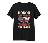 Honor The Fallen Thank The Living Veterans Day Premium T-Shirt