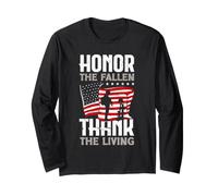 Honor The Fallen Veteran Themed Military Support Long Sleeve T-Shirt