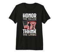 Honor The Fallen Veteran Themed Military Support Premium T-Shirt